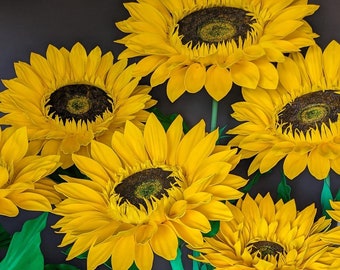 Giant Self-Standing Sunflowers: Perfect Decor and Props for Photo Shoots, Baby Showers, Birthdays, Events  and Wizard of Oz Themes