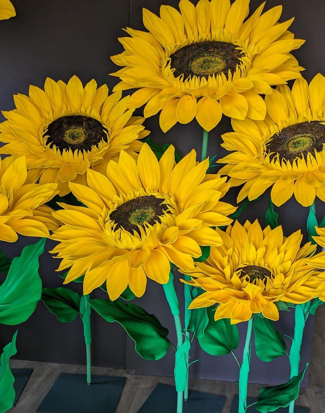 Giant Foam Sunflower: Freestanding Photo Prop Decor, Wizard the Oz