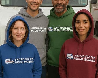 Postal Worker Hoodie | Cotton Blend Mail Carrier Sweatshirt