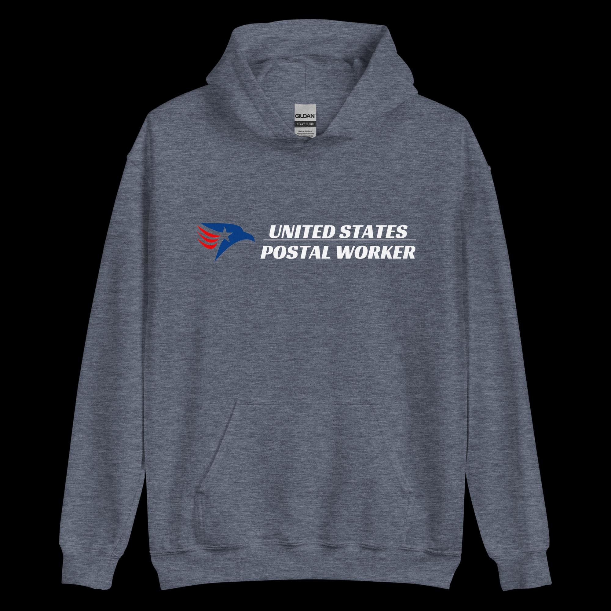 Postal Logo Hoodie: Gildan Postal Worker Sweatshirt Unisex S-XL