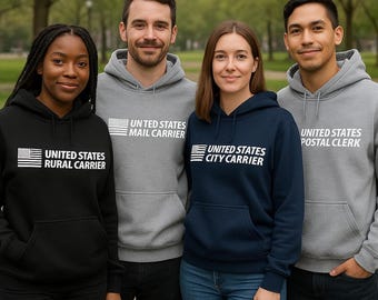 Sudadera con capucha de cartero/Sudadera con capucha de mezcla de algodón