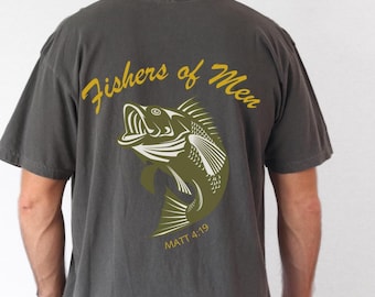 Fishers of Men Christian Comfort Colors Shirt, Unisex Oversized Tee
