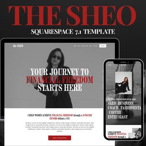 Squarespace Website Template: Business Coaching, Bold Agency, Blog Template
