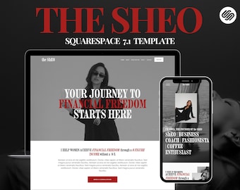 Squarespace Website Template, Business Coaching Website, Service-Based, Course Template, Blogger Template, Acuity Scheduling