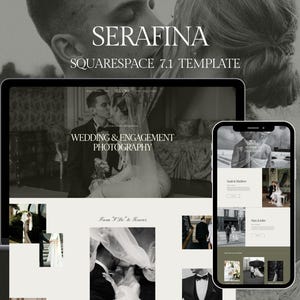 Squarespace Website Template For Photographers and Event Planners, Wedding Photographer, Luxury Wedding Website, Creative Agency