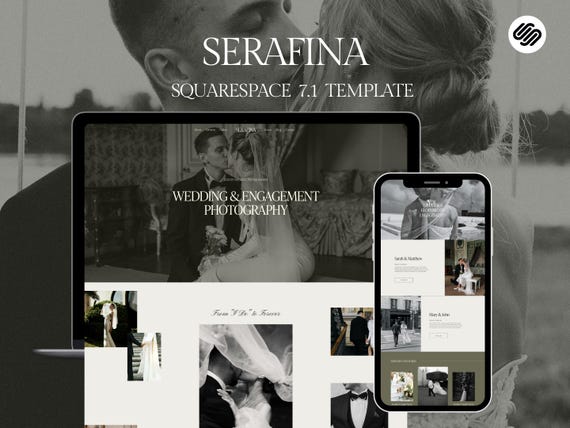 Squarespace 7.1 Template: Wedding Photographer and Luxury Event Planning Website