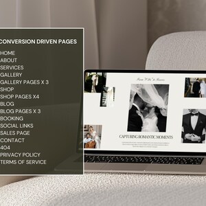 Squarespace 7.1 Template: Wedding Photographer and Luxury Event Planning Website image 3