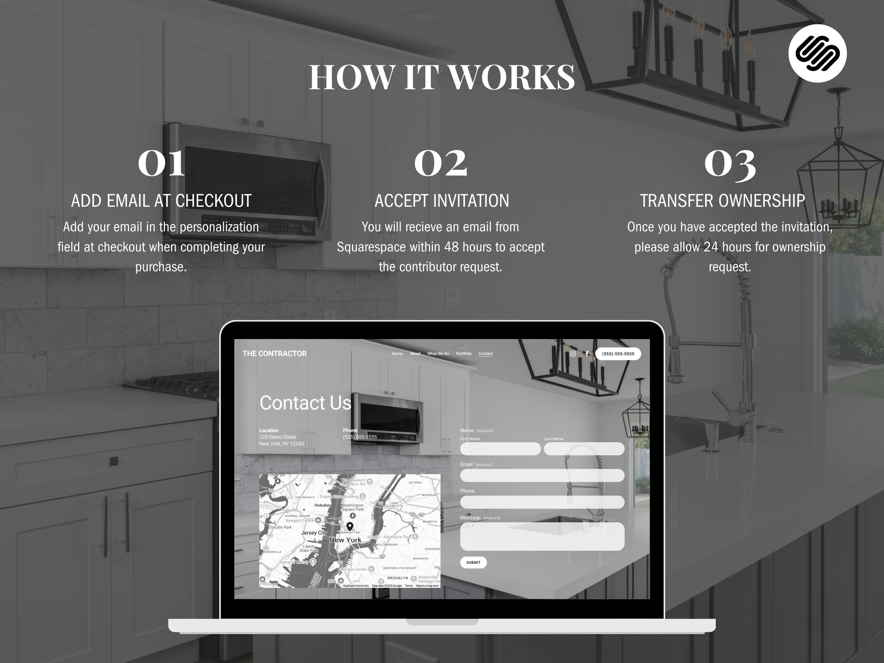 Squarespace 7.1 Template: Modern Contractor, Construction, Interior ...