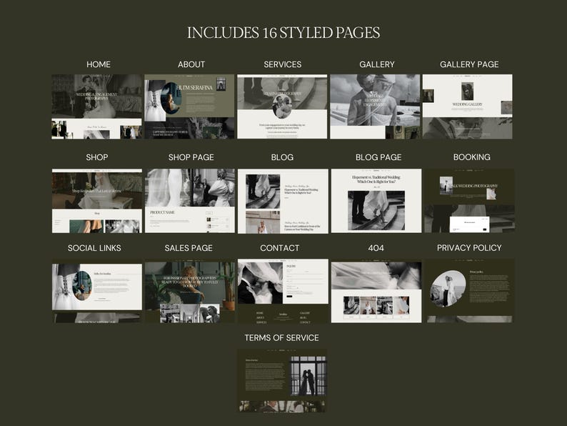 Squarespace 7.1 Template: Wedding Photographer and Luxury Event Planning Website image 9