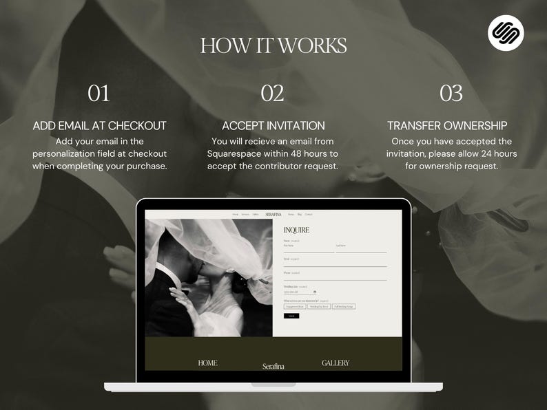 Squarespace 7.1 Template: Wedding Photographer and Luxury Event Planning Website image 6