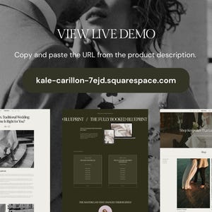May include: A website screenshot showing a couple in a wedding photo, a blog post titled "Elopement vs. Traditional Wedding: Which One Is Right for You?" and a website page titled "The Fully Booked Blueprint".