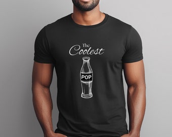 Camiseta pop más genial, camisa negra, regalo de marido, regalo del día del padre, regalo para él, regalo para padre, regalo de San Valentín papá, regalo de papá, Navidad