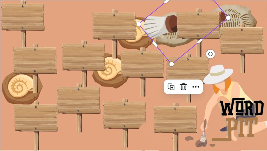 Word Pit Game Template: Vocabulary, Speaking, and Comprehension (canva ...