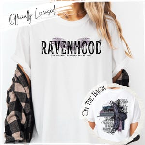 Camiseta de la serie Ravenhood, licencia oficial, productos de Kate Stewart, We Love Rainy Days, Dominic King, Dominic, camiseta de Ravenhood, Ravenhood