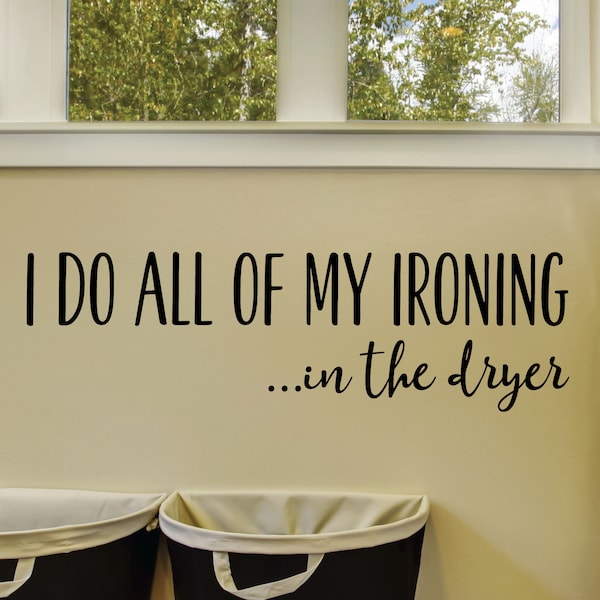 Ironing Decal Etsy
