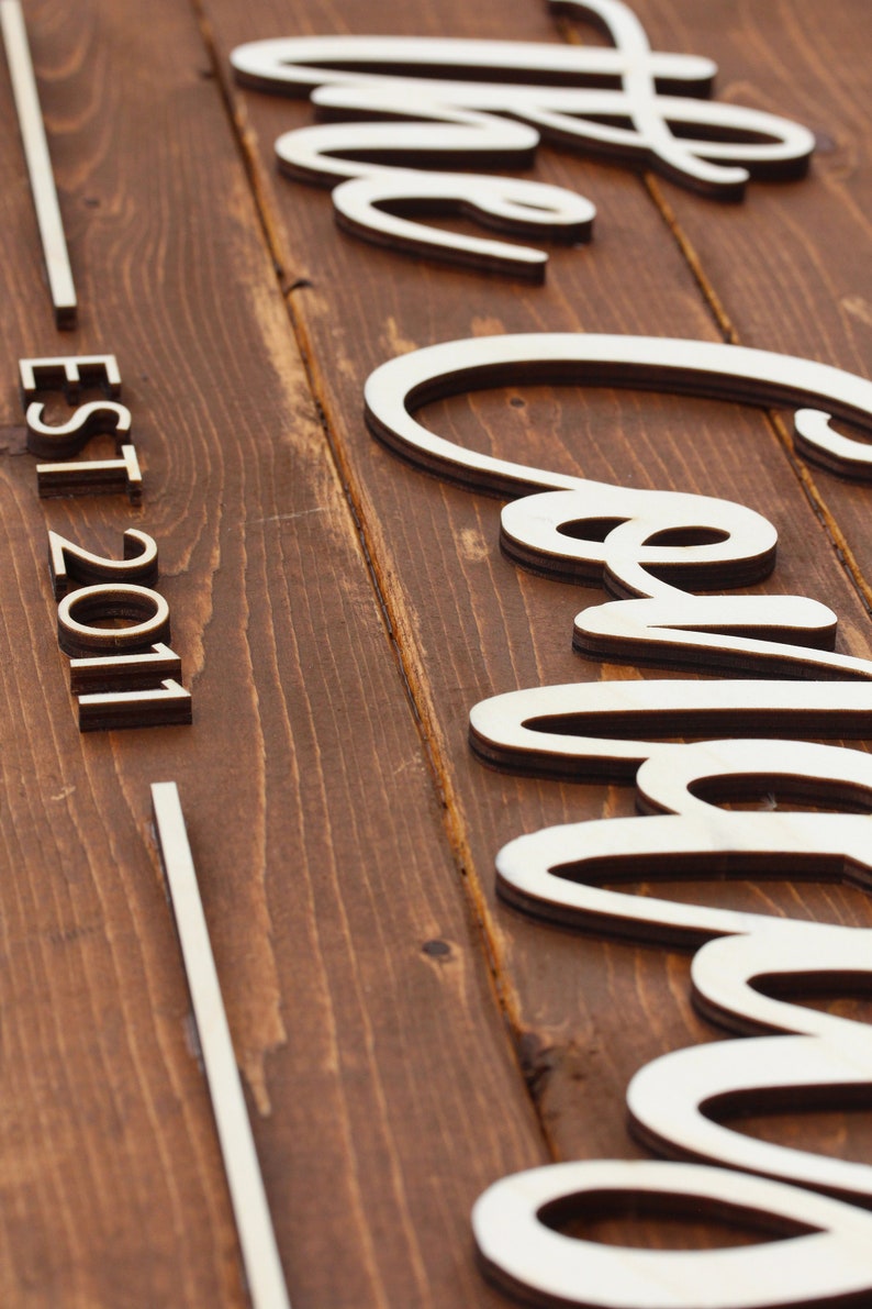 Pallet Sign Family Name Established Sign Custom Wood Sign Etsy