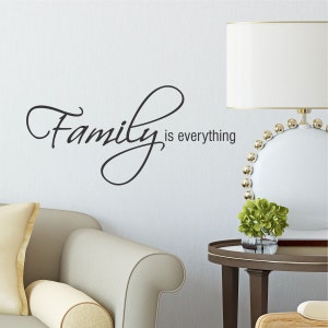 Wall Quote Family Is Everything Home Family Love Gallery Wall Home Decor Vinyl Decal