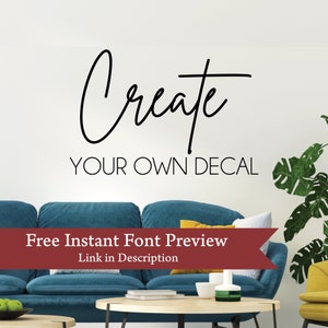 Custom Vinyl Lettering Wall Decals: Personalized Removable Stickers