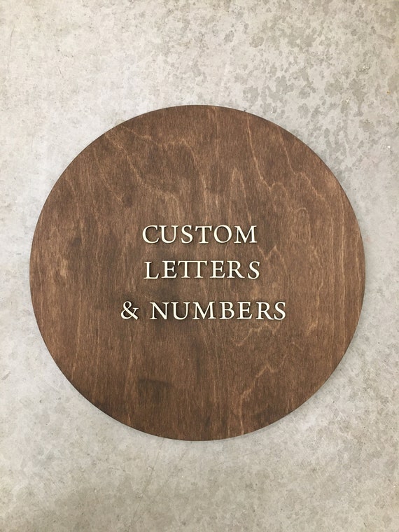 Custom Wood Numbers Unfinished Wooden Numbering Small to Large