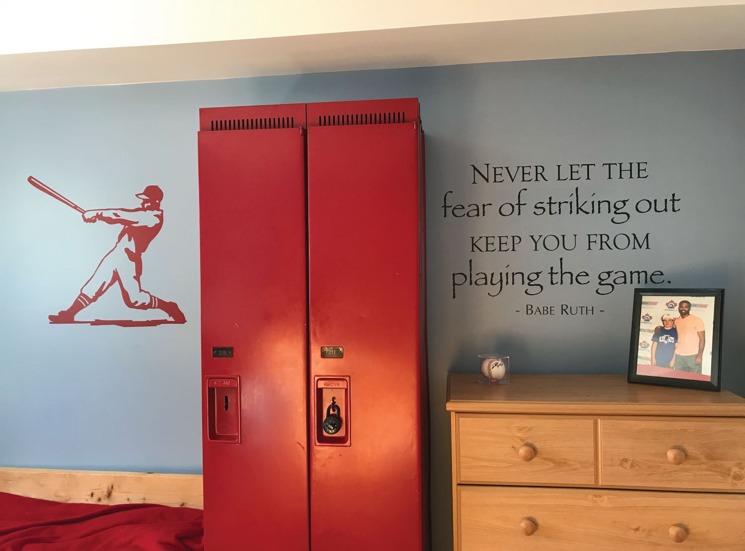 Babe Ruth Quote Vinyl Wall Decal: Baseball Sports Decor - Etsy