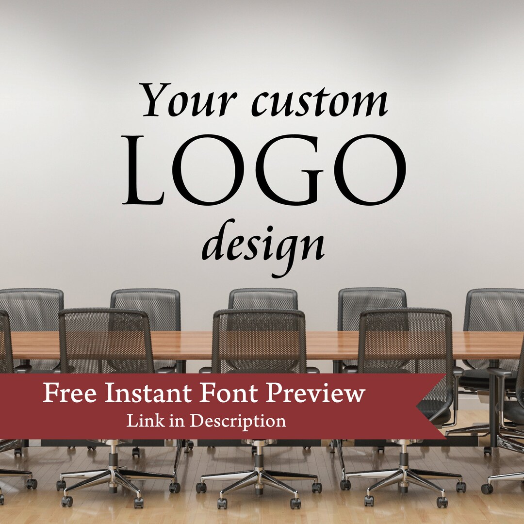 Business Logo Wall Decal Mission Statements Small Business Etsy