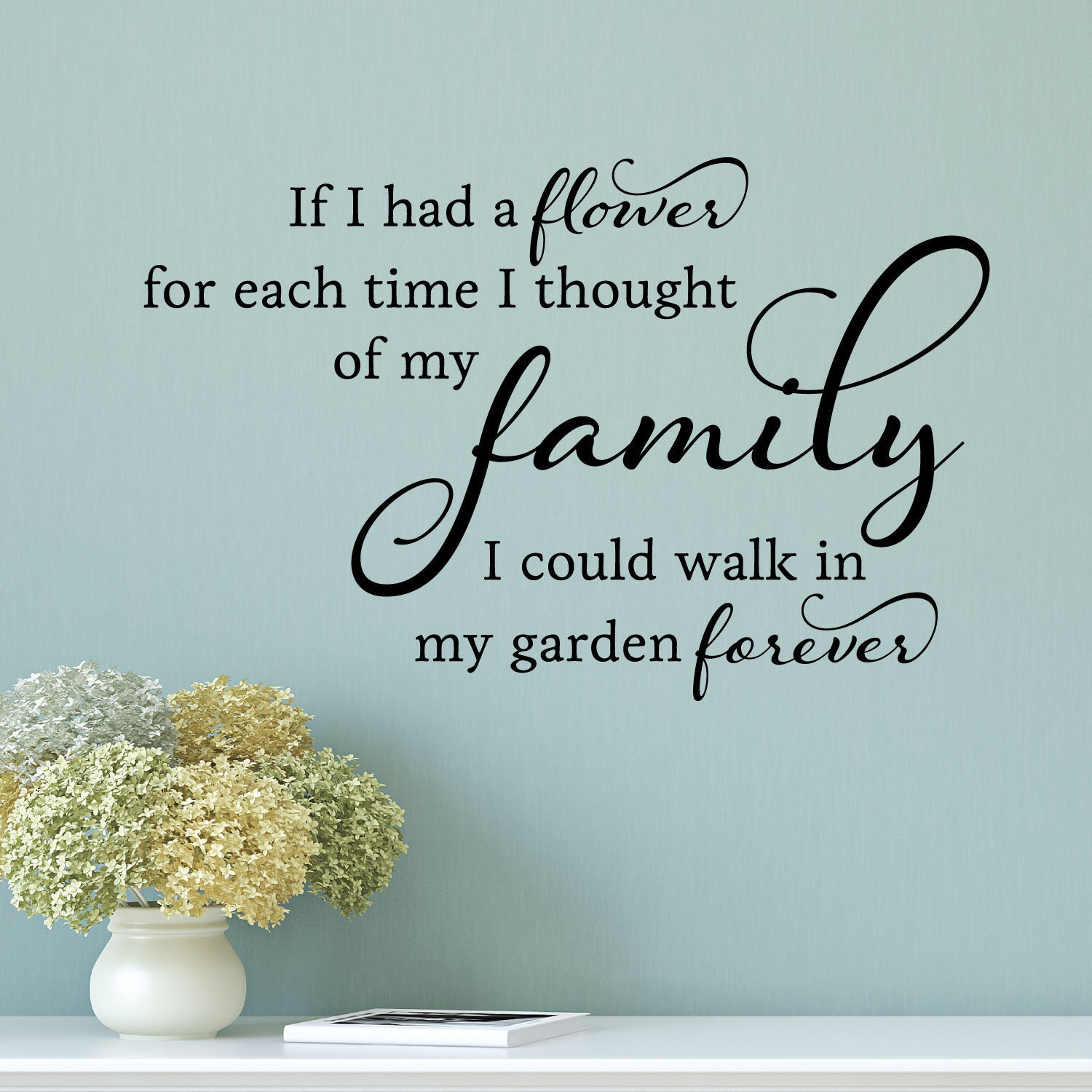 Family Wall Art Wall Quotes Vinyl Decal Every Time I Think Etsy