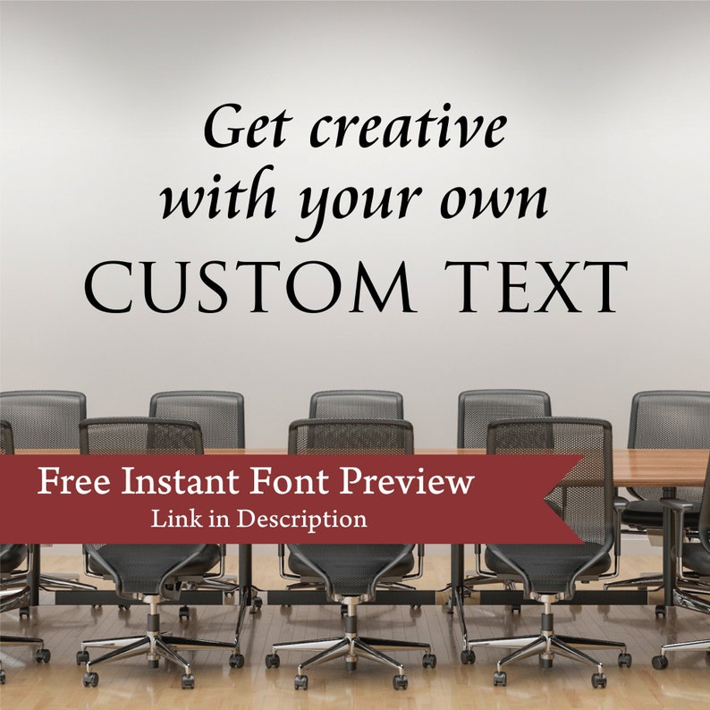 Custom Vinyl Decal Create Your Own Wall Quotes Decal for Your Etsy
