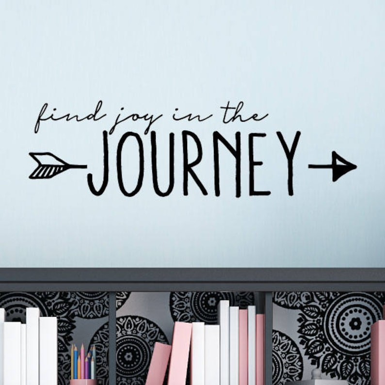 find joy in the journey wall quotes vinyl wall decal travel | etsy