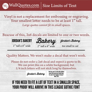 Personalized Quote Wall Decal: Custom Vinyl Wall Art For Any Room image 8
