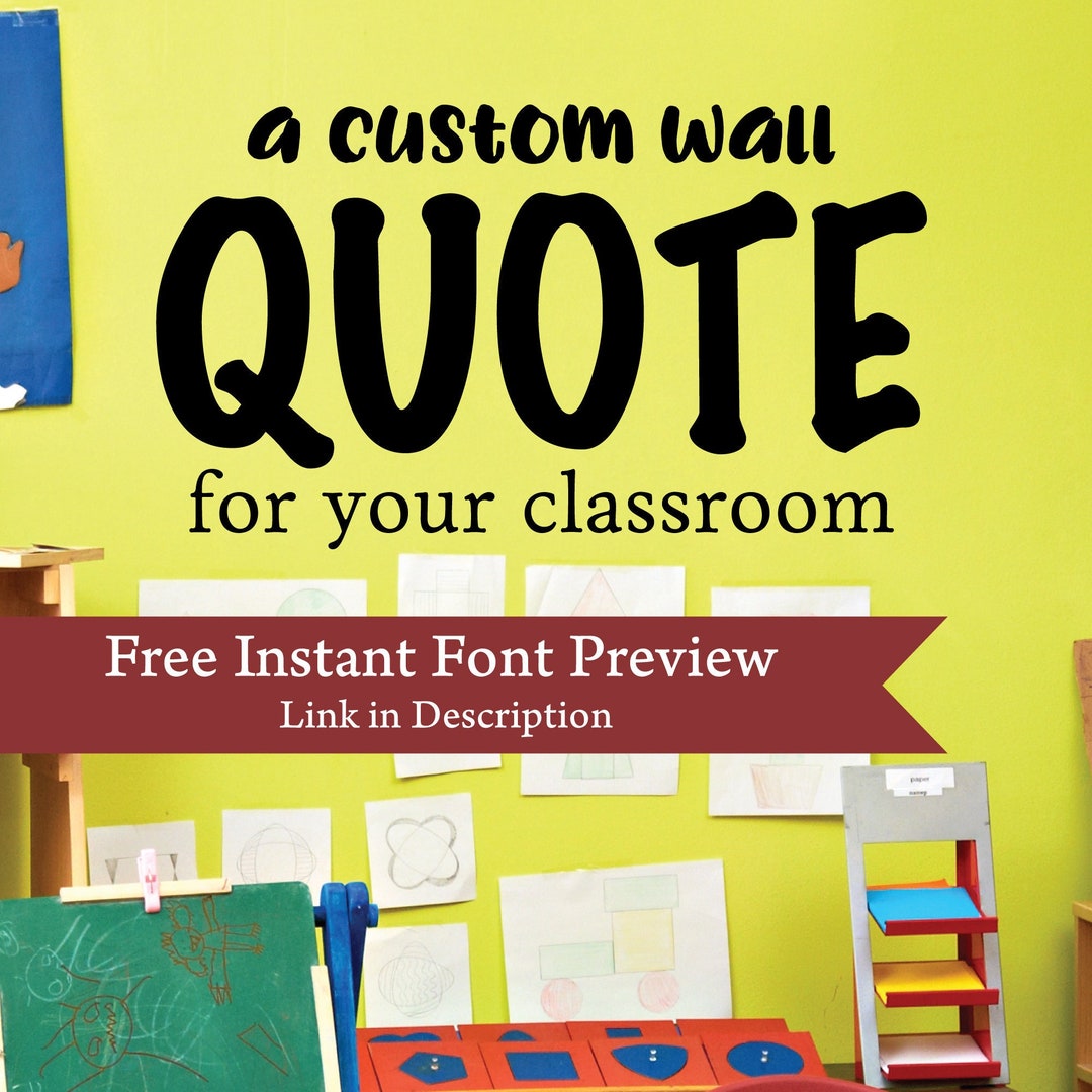 Classroom School Wall Decal, Classroom Decor, Classroom Rules, Teacher Gift, High School, Middle