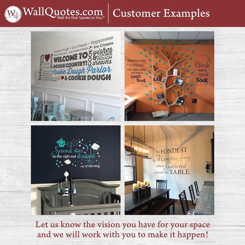 Personalized Quote Wall Decal: Custom Vinyl Wall Art For Any Room image 10