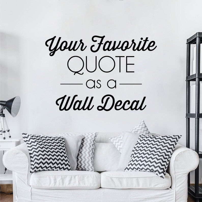 Custom Vinyl Decal Create Your Own Wall Quotes Decal in Etsy