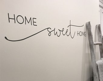 Home Sweet Home Vinyl Wall Decal: Entryway Welcome Decor