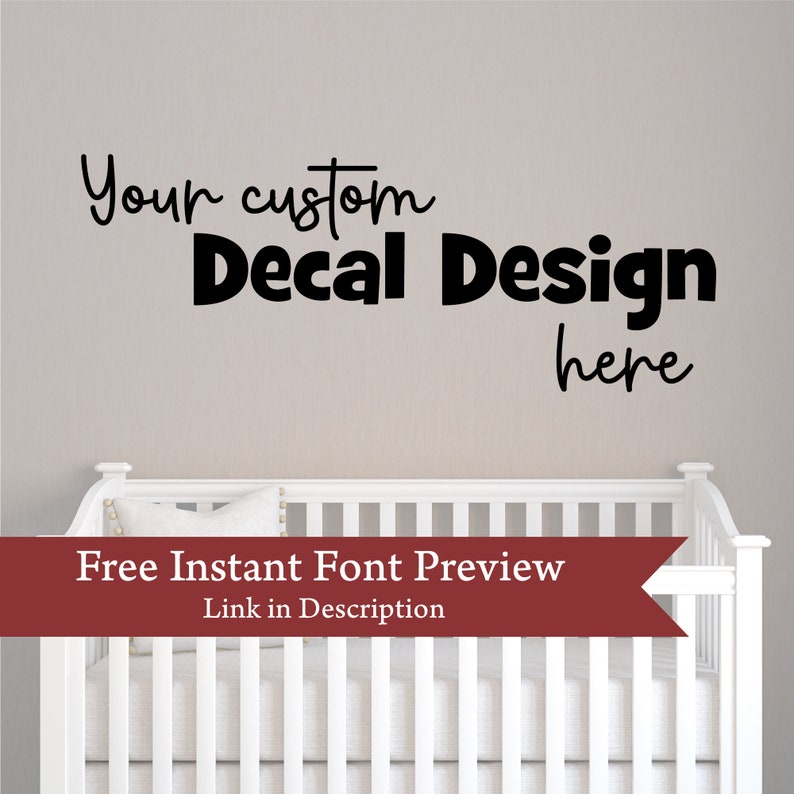 Custom Vinyl Decal Create Your Own Wall Quotes Decal in a Etsy