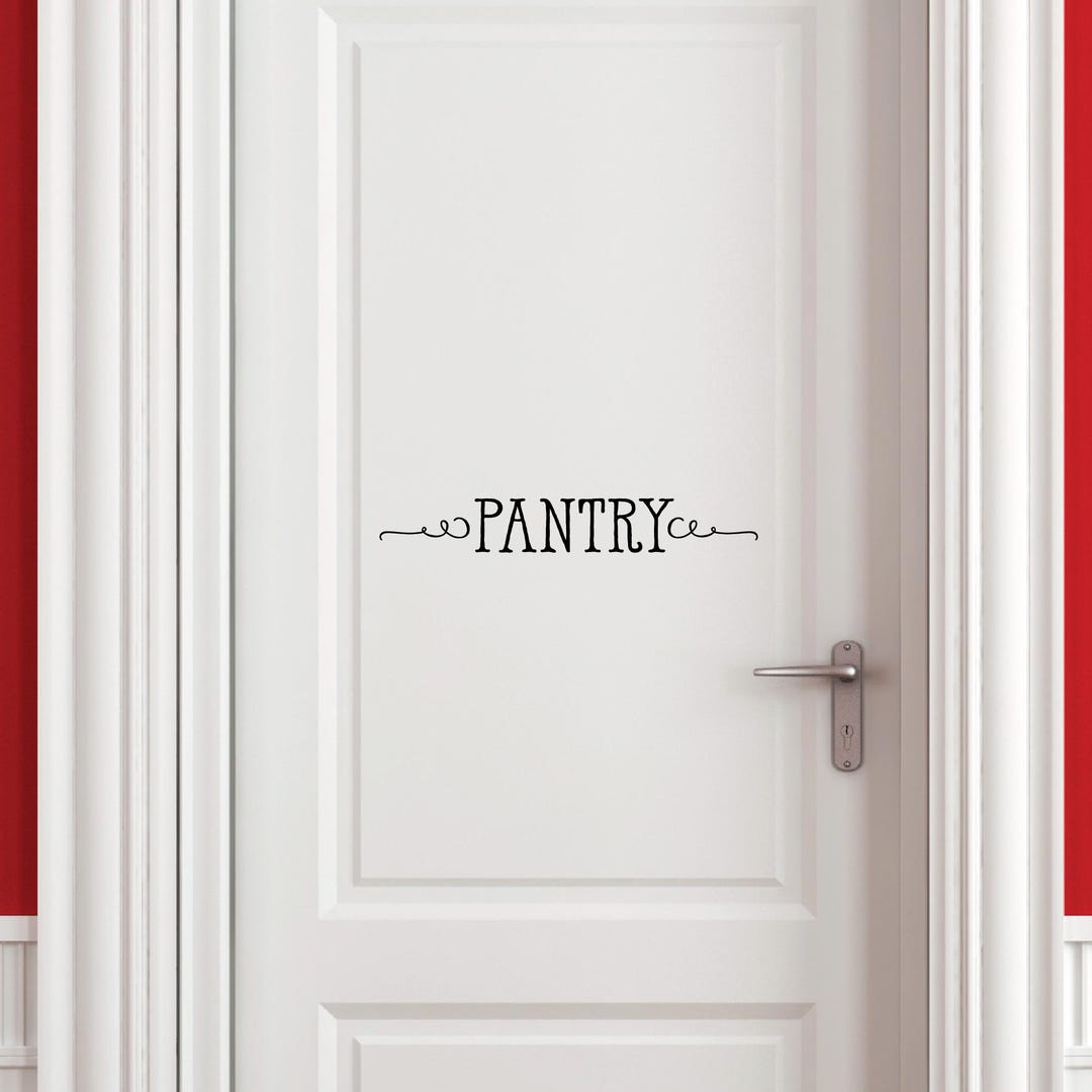 Wall Quote Decal Pantry Kitchen Home Labels Storage Scrolls Vinyl Decal ...