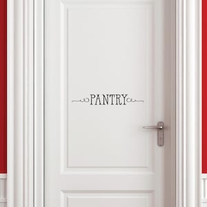 Wall Quote Decal Pantry Kitchen Home Labels Storage Scrolls Vinyl Decal