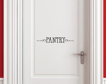Wall Quote Decal Pantry Kitchen Home Labels Storage Scrolls Vinyl Decal