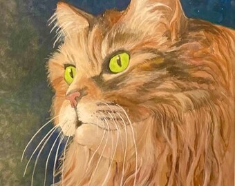 She's So Sweet-matted print of cat