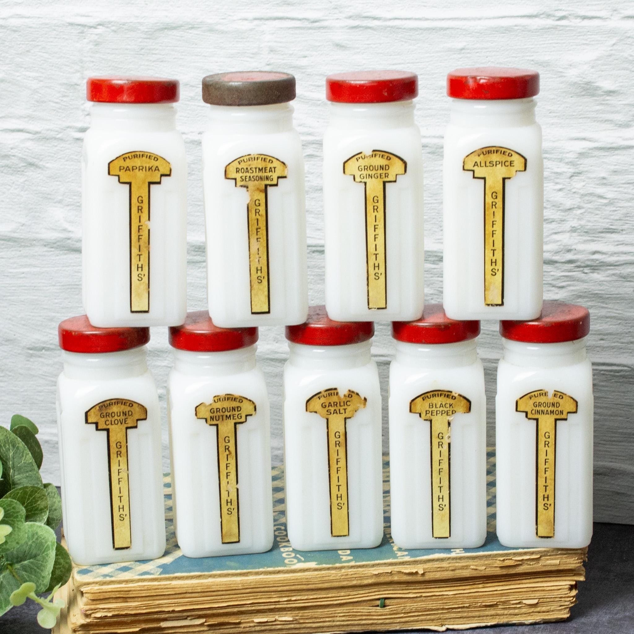 Griffiths Vintage Spice Jars - Etsy