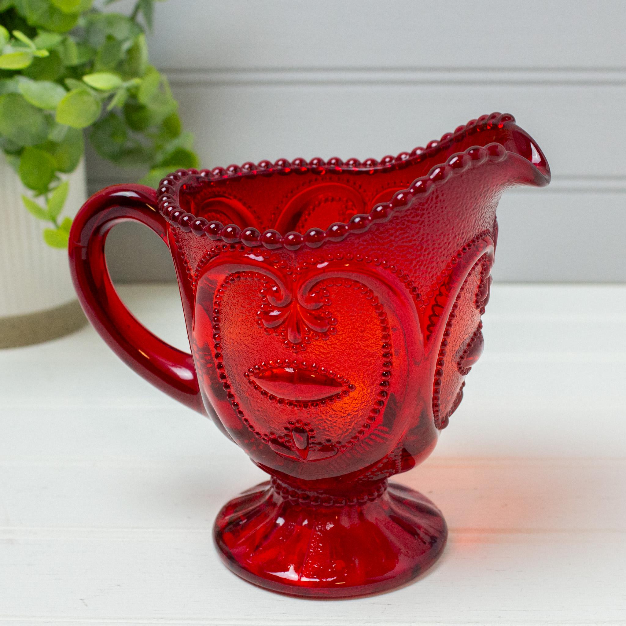 ヴィンテージMosser Glass ラージサイズ 脚付きベリーボウル 刻印