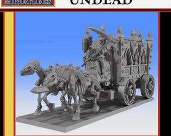 Black Coach Undead Non Morti Conti Vampiro Miniatura 32mm Wargame Proxy Dungeons And Dragons D&D Pittura Pathfinder RPG
