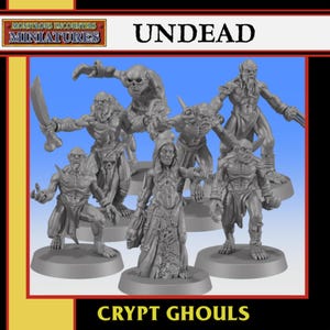 Crypt Ghouls Odöd Vampyr Greve Miniatyr 32 mm Krigsspel Resin Proxy RPG Köttätare Ghast