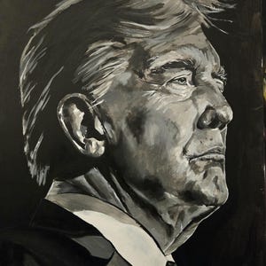 Donald Trump painting original canvas graffiti