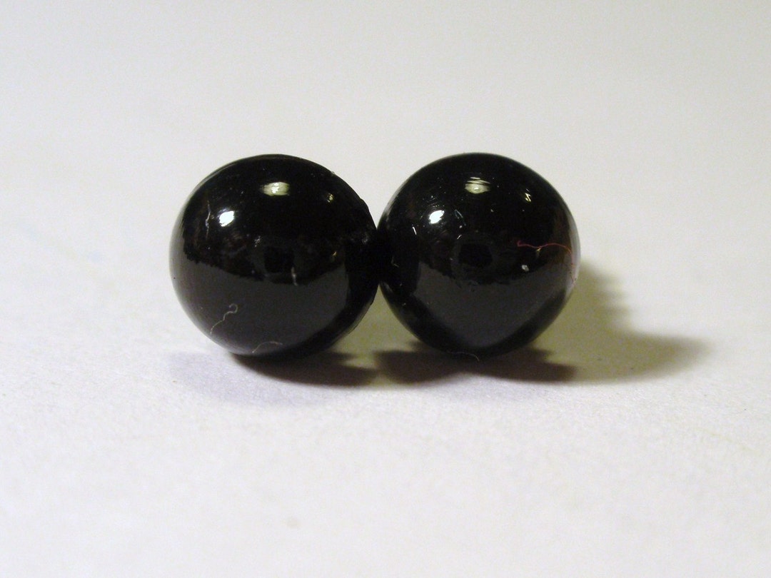 6mm Black safety eyes - 10 PAIR – 3amgracedesigns