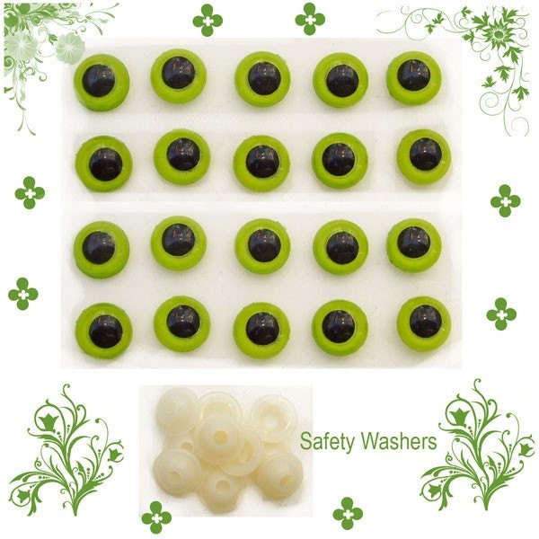 8mm Green Safety Eyes 10pairs 20pcs Etsy