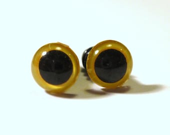 6mm COLOR AMARILLO Ojos de seguridad- 10pars (20pcs)