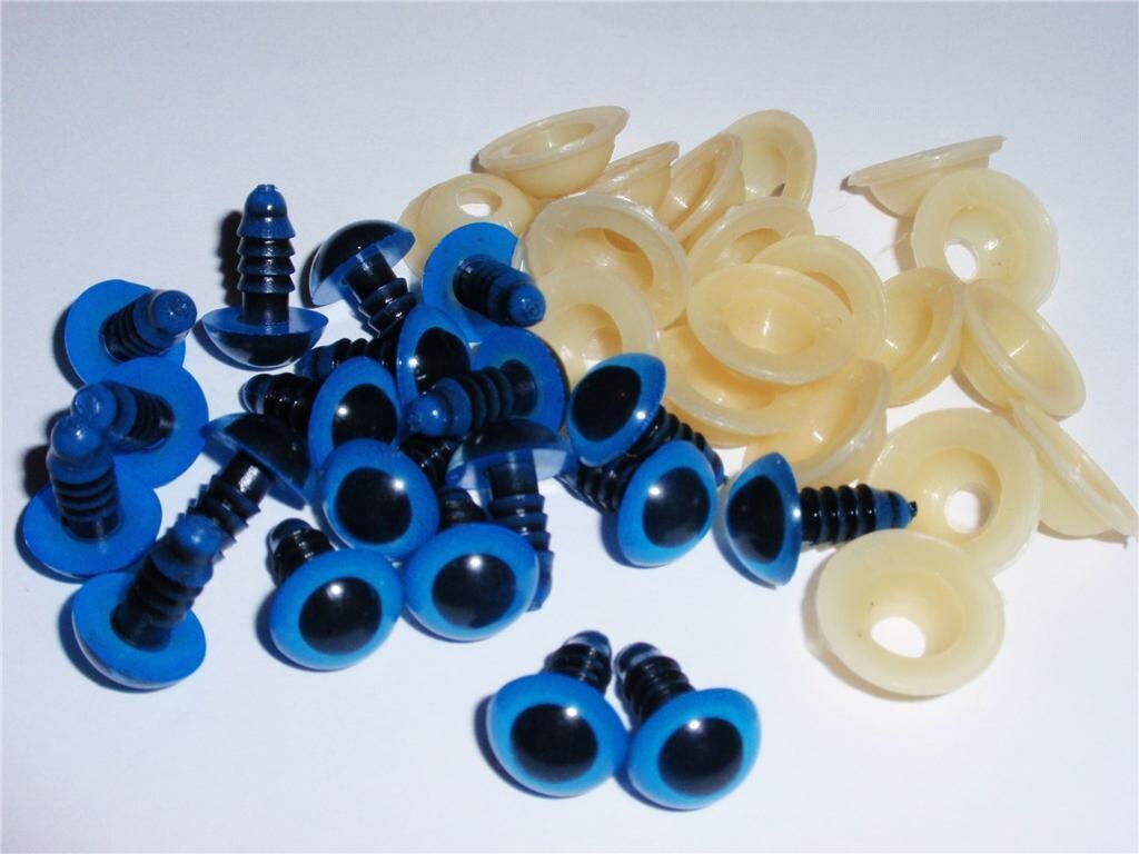 Safety Eyes 12mm Blue 10 pairs - Peak Dale Products