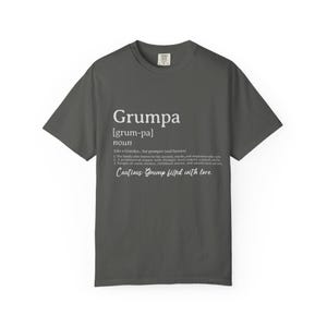 Grumpa Definition T-Shirt, Funny Grandpa Shirt, Gift for Dads, Fathers Day Shirt, Sarcastic Grandpa Shirt