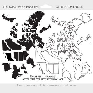 Kanada Clipart - Land clipart, Provinzen, Gebiete, geografisch, Geografie, Landkarte, Ontario, Alberta, Quebec, Yukon, BC, Prince Edward