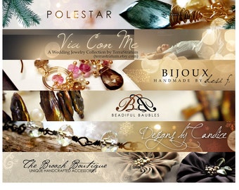 Custom banner Etsy banner and avatar header